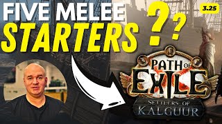 PoE 325 League Starters  MELEE Builds Are BROKEN In Path Of Exile Settlers LeagueRight [upl. by Lletnuahs]