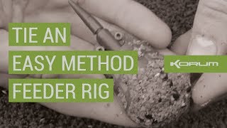 How to Tie an Easy Method Feeder Rig [upl. by Ferro813]