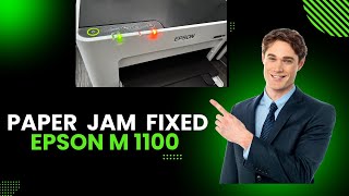 EPSON M1100 PRINTER PAPER JAM ERROR How to Fix Epson Printer Paper Jam [upl. by Miguela203]