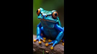 The Hidden Secrets of the Blue Poison Dart Frog Natures Toxic Beauty Revealed [upl. by Yusem]