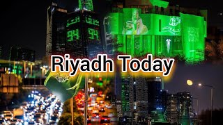 Riyadh Night Today  Saudi National Day Celebrations 2024 [upl. by Gable698]