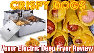 Crispy Dogs  Vevor Electric Deep Fryer Review allunacyqing crispydogs vevor deepfryer [upl. by Ysnat]