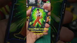 Dragon Ball Fusion World FB03 booster pack opening27 shorts dragonball dbfusion dragonballsuper [upl. by Ilhsa]