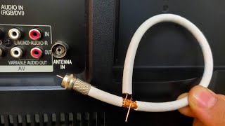 A piece of coaxial cable unlocks all TV channels  Antenna Booster [upl. by Notnad]