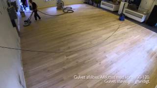 Sanding and lacquering of a Junckers floor [upl. by Ardnuasak]