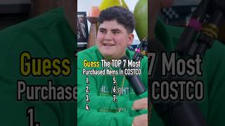 BIG JUSTICE Guesses The TOP 7 Most Purchased Costco Items shorts costco bigjustice therizzler [upl. by Ridan]