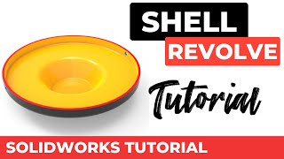 Solidworks Tutorial for beginners  Exercise 6 revolve cut shell [upl. by Ofori]