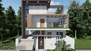 Belle villa moderne 1015  150m2  5 chambres Dakar Sénégal [upl. by Yarak834]