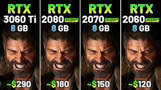 RTX 3060 Ti vs RTX 2080 SUPER vs RTX 2070 SUPER vs RTX 2060 SUPER  Test in 12 Games in 2024 [upl. by Cummins]