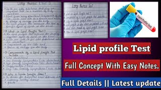 Lipid profile  lipid profile test [upl. by Ylrebmi]