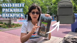 TRAVELON AntiTheft Packable Backpack Unboxing amp Review 🎒 [upl. by Kaliski]