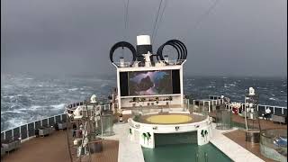 Crucero MSC Seaview cruise temporal Mar Mediterráneo Napoles 2018 temporal MSC seaview suscribete [upl. by Nylidnarb]