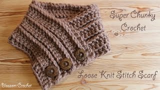 Simple Twist Crochet Cowl QUICK make [upl. by Diandra]