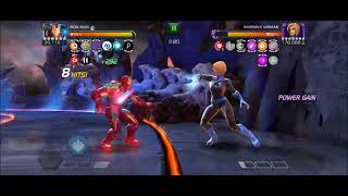 OG Iron Man quotThe GOAT of raidsquot  left side Invisible Woman fight  fast 12 dmg cap reached [upl. by Nahgen88]