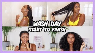 WASH DAY ROUTINE  MY SIGNATURE PIGTAIL BRAIDS DETAILED TUTORIAL [upl. by Quenby]