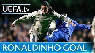 Ronaldinho Amazing Barcelona goal against Chelsea [upl. by Adniral909]