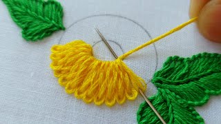 latest amp easy flower designbraid stitchhand embroideryembroidery designsdesigns [upl. by Grunenwald]