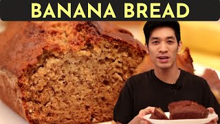 The SUPER MOIST Banana Bread Recipe Made Easy NO BUTTER  Simple Snack or Dessert  Danlicious [upl. by Turrell]