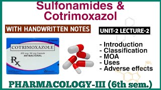 Chemotherapy of Antibiotics  Sulfonamide Cotrimoxazol Introduction and Mechanism of Action Hindi [upl. by Freya835]