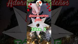 Adornos navideños fáciles 5 adornosdenavidad decoracionnavideña diy christmas crearyreciclar [upl. by Anirazc]