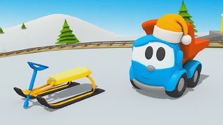 Cartoni Animati per Bambini  Camioncino Leo Junior e lo slittino da neve [upl. by Gratiana646]