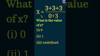 3÷3÷3 divided by 0÷3 what yields shorts education maths mathematics [upl. by Eihs]