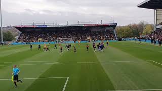 Birmingham City V Mansfield Town Away 2024  Players Entering the Pitch [upl. by Nowujalo]