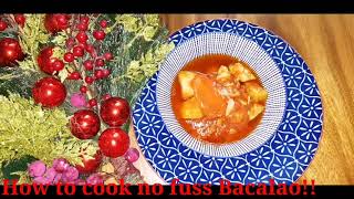 no fuss Easy Bacalao recipe dried Cod fish recipe [upl. by Adiuqal]