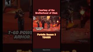 Fortnite X Fallout TEASER TRAILER SKINS  T60 ARMOUR amp MORE Showcase [upl. by Ade]