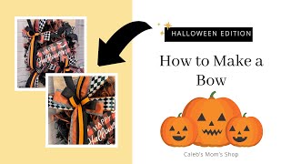 How to Make a Halloween Bow StepbyStep Guide [upl. by Eural]