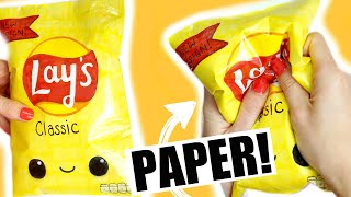 DIY lays chips paper squishy I FINALLY DID IT [upl. by Nollahp233]