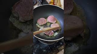 beef steak fry food cooking [upl. by Uv]