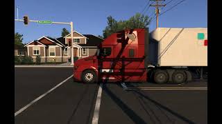 American Truck Simulator  Transporting curtains from Ketchum ID to Twin Falls ID [upl. by Hardden]