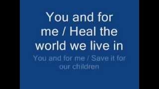 michael jackson  heal the world lyrics [upl. by Connelley34]