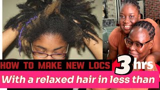 BEAUTIFUL WAY TO LOCK HAIR locking dreadclass dreadlocks highlight learnaskill locking viral [upl. by Nahtanaoj935]