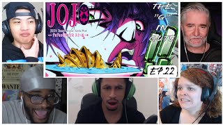 Squalo and Tiziano Reaction Mashup JJBA Part 5 Golden Wind Ep22 [upl. by Hseyaj967]