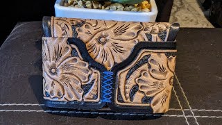 Maverick Made Hand Tooled Card Case Wallet [upl. by Nnahtebazile]