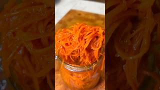 Quick amp Easy Korean Carrot Salad Recipe 🌶️  Delicious Morkovcha in Minutes 🥕 [upl. by Radbun]