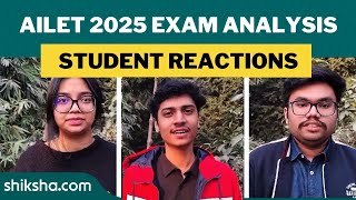 AILET 2025 Exam Analysis and Student Reaction [upl. by Melmon]