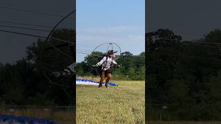 Paramotor takeoff w Dishcanfly paramotors paramotor flying [upl. by Vilberg]