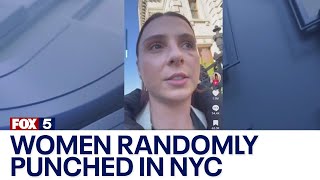 Women being randomly punched in NYC [upl. by Millicent]