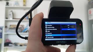 Reconone Rexing V5 Dash Cam menu [upl. by Lsiel]