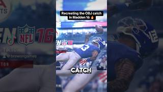 Recreating the OBJ catch in Madden 16 madden madden25 collegefootball football odell fyp [upl. by Notyard]