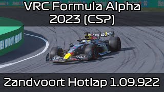 VRC FA 23 CSP  Zandvoort 109922 Hotlap  Setup  Assetto Corsa [upl. by Sigrid]