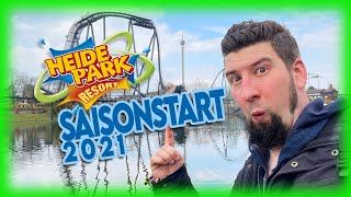 Heide Park Saisonstart 2021  Glücklich amp Pech dabei Endlich wieder Freizeitpark  FunVlog 240 [upl. by Bondy]