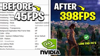 BEST NVIDIA Control Settings to Get 240FPS in Fortnite MAX FPS amp 0 DELAY [upl. by Introc]