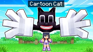 We ESCAPE From CARTOON CAT In Minecraft [upl. by Lihcox]