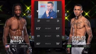 Neil Magny vs Carlos Prates [upl. by Amehsyt977]