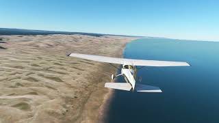 African Coastal Flights 16  Port Elizabeth to Kenton on Sea Airport [upl. by Kalvn26]