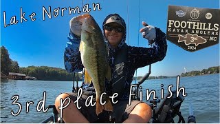 Lake Norman Bass Fishing  This Big Spotted Bass Got Me 3rd Place [upl. by Eecyal]